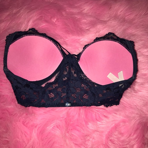 Navy Blue Racerback Bra - Picture 2 of 3